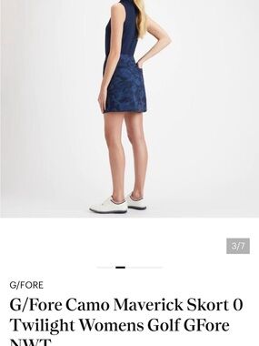 G/FORE Women’s Navy Camo Maverick Golf Skort
